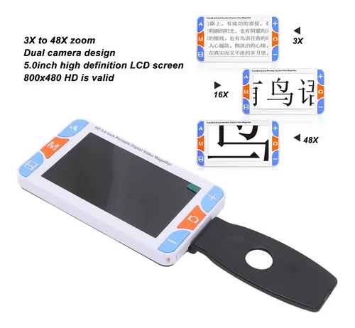 Lupa Digital Portátil De 5.0 Pulgadas Con Mango Fijo De 3 Mi