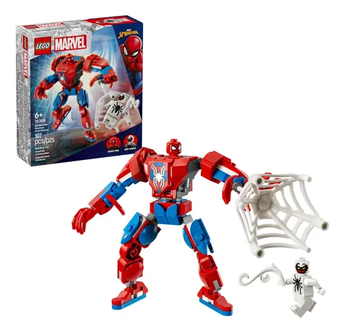 Lego Super Heroes 76308 Robô Do Homem-aranha Vs Anti-venom