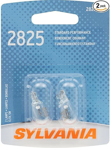 Sylvania 2825 Basic Miniature Bulb, (contains 2 Bulbs)