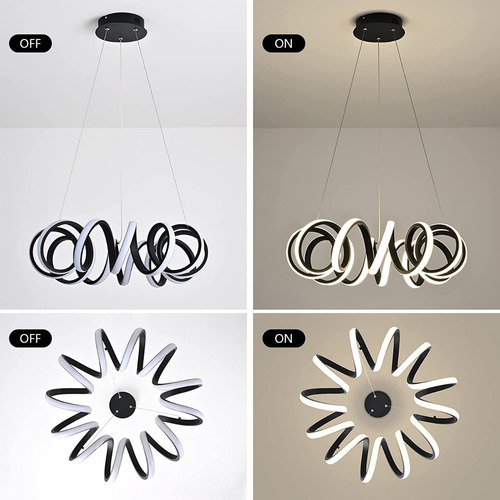 Imagen 7 de 7 de Lampara Colgante Moderna De Lujo Modelo Serpentín