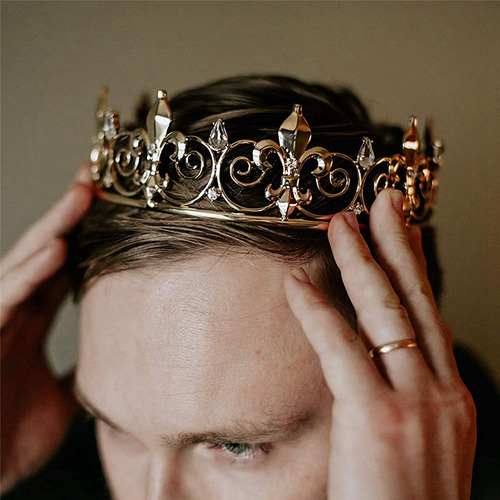 3 Coronas Del Rey Real Para Hombre, Coronas De Príncipe Y Ti