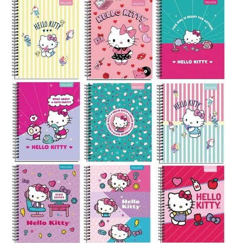 Cuaderno Universitario Proarte 100h 7mm Hello Kitty Pack 5