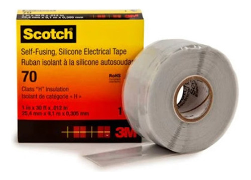 3m Scotch 70 Cinta Aislante  De Silicón - 1    X 30'