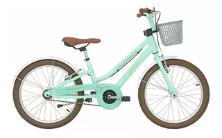 Bicicleta  de passeio/urbana infantil Nathor Mini Antonella Antonella aro 20 freios v-brakes cor acqua com descanso lateral