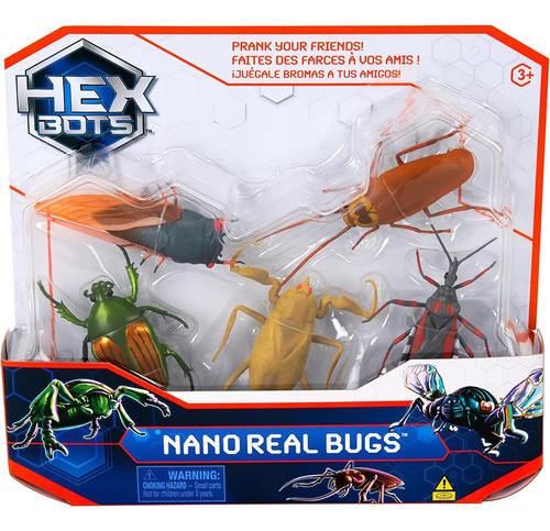 Hex Bots Nano Bugs 5-pack - Juguetes Robot Para Bromas