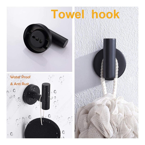 W Para Amb Juego De Accesorios Baño Barra Toalla,