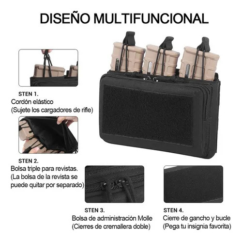 Revistero Táctico Triple Molle Para .223/5.56