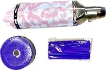 Comprar Combo Escape Moto Rosa 51\u002F38mm + Accesorios Para Escape