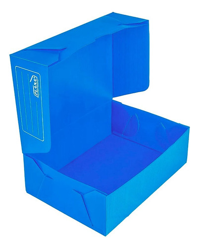 Caja Archivo Plana 701  Plástico Oficio Azul Pack X 25u