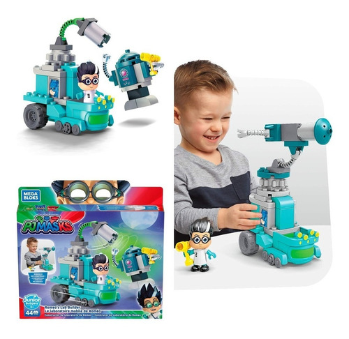 Pjmasks Mb- Construtor Do Laboratório Do Romeo 44 Peças