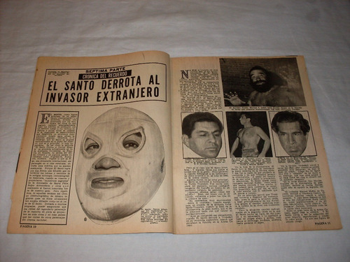 Revista Lucha Libre # 851 El Santo & Dr. Wagner  !  Año 1974
