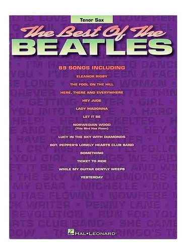G Libro Partitura The Best Of The Beatles Para Saxo Tenor