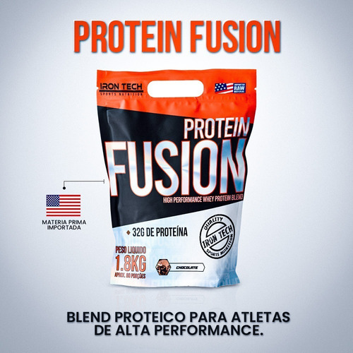 Whey Protein Fusion, concentrado, hidrolizado, aislado, 1,8 kg, sabor a chocolate