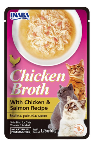 Chicken Broth Receta De Pollo Y Salmon 50 Gr