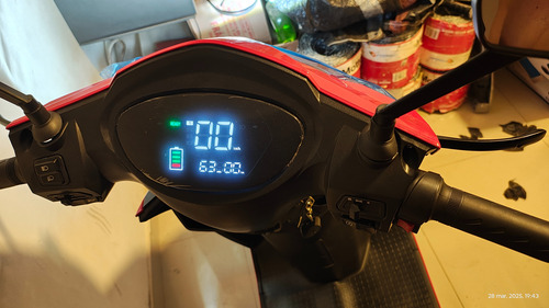 Motocicleta Eléctrica, Batería Premium De Plomo Ácido 72v20a