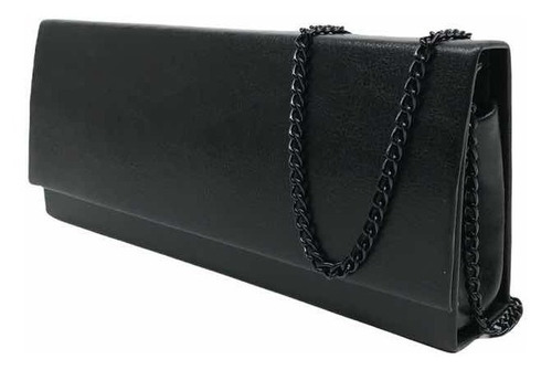 Bolsa Carteira De Mão Clutch Madrinha Casamento Formatura Cor Preto Capri