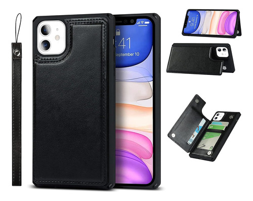 Capa Com Compartimento Para Cartão Para iPhone 11 Capa Tipo