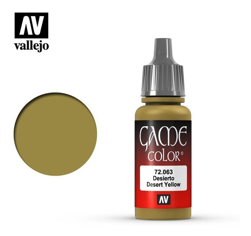 Tinta Desert Yellow 72063 Game Color Vallejo Modelismo