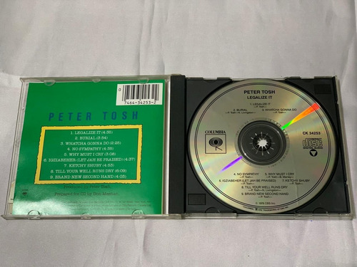 Cd - Legalize It, Peter Tosh