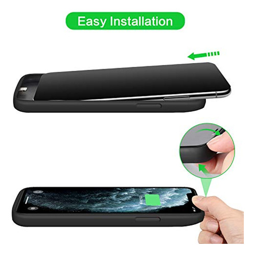 Feob Funda De Batería Para iPhone XS Max, Funda De Carga Por