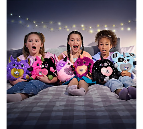 Peluche Rainbocorns Monstercorn Serie 1 Plush Mediano Color Negro