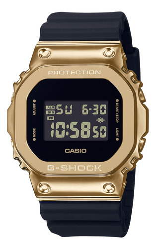 Reloj G-shock Gm-5600g-9d Resina/acero Hombre Dorado