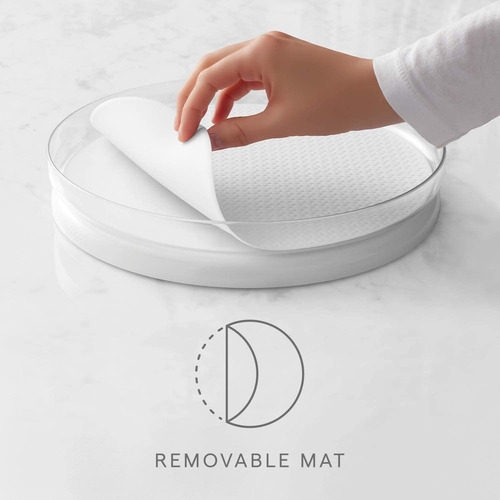 Youcopia Fridgeview Plato Giratorio Con Alfombrilla, Lazy...