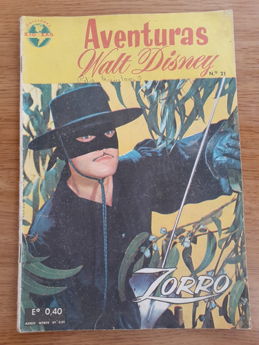 Cómic Aventuras De Walt Disney Zorro Número 21 Zig Zag