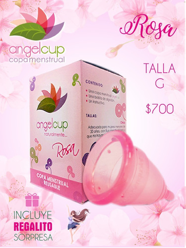 Copa Menstrual Ángelcup Color (silicón Grado Médico) +regalo