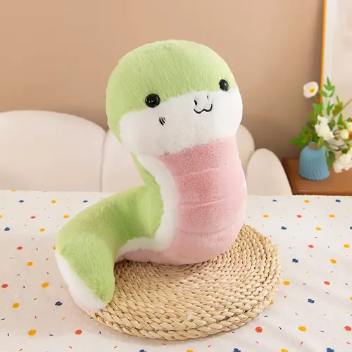 EcoBuddiez Sssnakes - Peluche Serpiente Rosa Hecho Con Botellas De Plástico Recicladas - Ecológico Y Seguro Para Niños