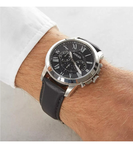 Reloj Fossil Caballero Fs4812 Negro