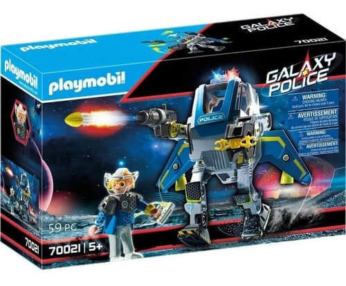 Imagem 1 de 4 de Playmobil Galaxy: Robô Da Polícia Galáctica