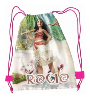 10 Morralitos Dulceros Personalizados Moana Recuerdos