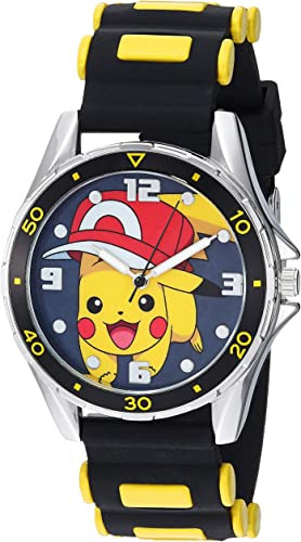 Accutime Kids Pokemon Pikachu Analog Quartz Watch For Boys,