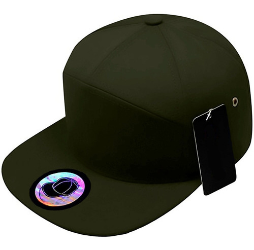 Gorras Plana Lisa Snapback Unitalla 7 Paneles 