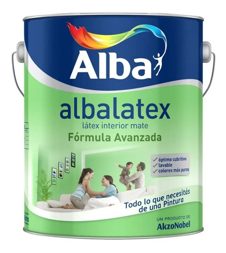 Albalatex Pintura Latex Interior Mate Blanco 20lts Alba Blanco Mate