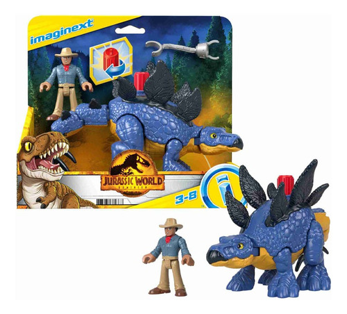 Estegosauro Y Figura Del Dr. Grant Jurassic World