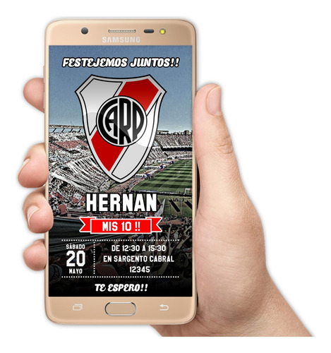 Invitaciones Digitales Para Whatsapp River Plate