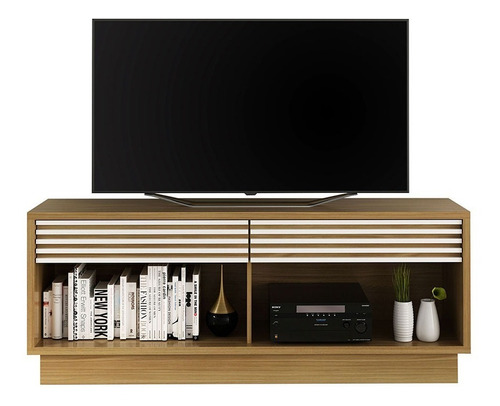 Mesa Para Tv De Hasta 65'' Ceuta - Natural/blanco Apagado