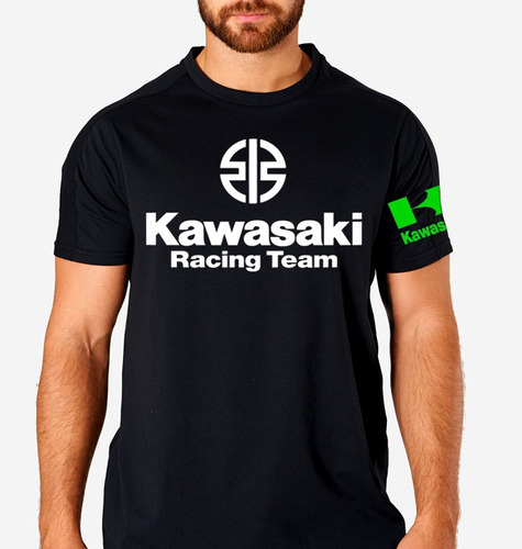 Remera Kawasaki Racing Team Algodon Estampada