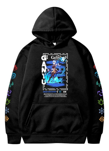 Blusa Moletom Genshin Impact Ganyu Rpd Game Ref 1253