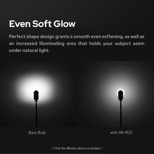 Difusor, Cúpula, Difusor Flashes (com Silicone Para Retratos