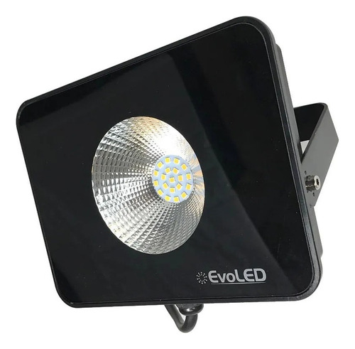 Luminaria Projetor Refletor Led 10w 5700k Preto Evoled Cor Da Luz Branco-frio 110v/220v