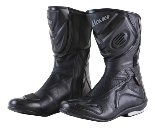 Bota Motociclista Mondeo Soft Race Cano Alto ( 38 ) Preto