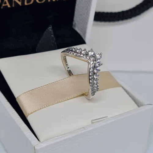 Anillo Pandora Hueso De Los Deseos Princesa Talla 52 6 Cuotas