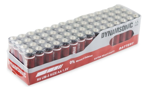 Pilas Baterias Aa 1.5 V Dynamsonic Paquete 60 Piezas