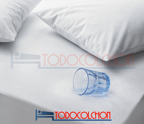 Imagen 3 de 8 de Funda Almohada Impermeable Toalla Y Pvc Con Cierre Algodon