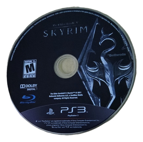 The Elder Scrolls V:  Skyrim Ps3 Fisico