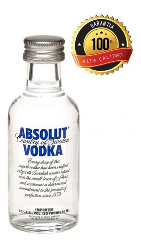 Miniatura Vodka Absolut - L a $285