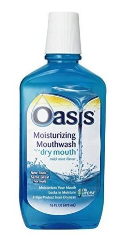 Oasis Hidratante Enjuague Bucal, Para Una Boca En Seco, Mild